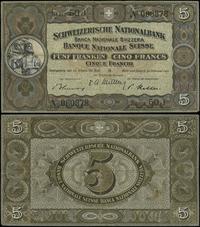 5 franków 22.02.1951, seria 50J, numeracja 08087