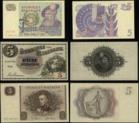 zestaw 3 banknotów o nominale 5 kronor 1944, 196