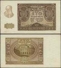 100 złotych 1.03.1940, seria E, numeracja 606219