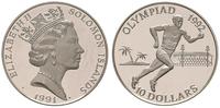 10 dolarów 1991, Olimpiada 1992 - biegi, srebro 