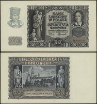 20 złotych 1.03.1940, seria H, numeracja 8590745