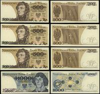 zestaw 4 banknotów 1979–1982, w zestawie: 1.000 