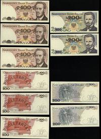 zestaw 5 banknotów 1976–1982, w zestawie: 100 zł