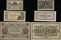 zestaw 8 rosyjskich banknotów 1909–1938, w zesta