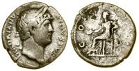 denar 125–128, Rzym, Aw: Głowa cesarza w wieńcu 