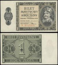 1 złoty 1.10.1938, seria IK, numeracja 8145214, 