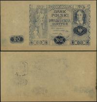 niepełny druk - 20 złotych 11.11.1936, bez serii