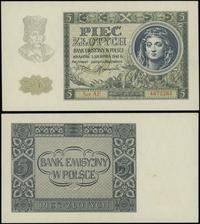 5 złotych 1.08.1941, seria AE, numeracja 4672383