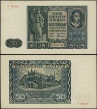 50 złotych 1.08.1941, seria C, numeracja 3505191