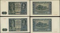 50 złotych 1.08.1941, serie: D i E, banknoty zgi