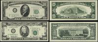 zestaw: 10 dolarów 1950 i 20 dolarów 1993, w zes