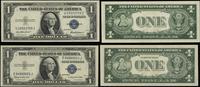 zestaw: 2 x 1 dolar 1935 F i H, 1 x podpisy Gran