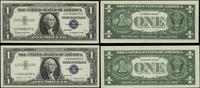 zestaw: 2 x 1 dolar 1957 A* i B, 1 x podpisy Smi