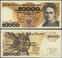 20.000 złotych 1.02.1989, seria AK, numeracja 16