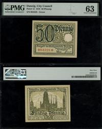 50 fenigów 15.04.1919, numeracja 084528, druk zi