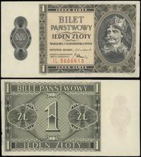 1 złoty 1.10.1938, seria IL, numeracja 8686618, 