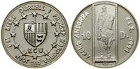 10 dinerów 1995, Unia celna ECU, srebro próby 92
