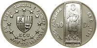 10 dinerów 1994, Hamburg, Unia celna EU, srebro 