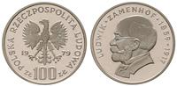 100 złotych 1979, Ludwik Zamenhof, mikroryski w 