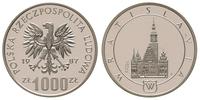 1.000 złotych 1987, PRÓBA Wrocław, srebro, na re