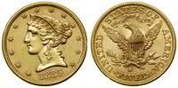 5 dolarów 1885 S, San Francisco, złoto, 8.35 g, 