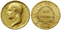 40 franków 1811 A, Paryż, złoto, 12.89 g, uszkod