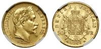 20 franków 1866 A, Paryż, złoto, ok. 6.45 g, mon