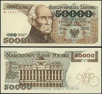 50.000 złotych 1.12.1989, seria W, numeracja 155