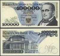 100.000 złotych 1.02.1990, seria AC, numeracja 1