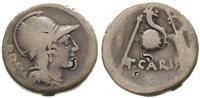 denar, Rzym, Aw: Głowa Romy w hełmie bez pióropu