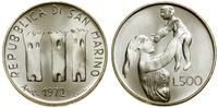 500 lirów 1972, Rzym, srebro próby 835, ok 11 g,