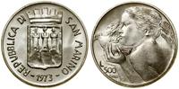 500 lirów 1973, Rzym, srebro próby 835, ok 11 g,