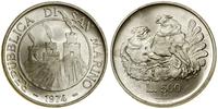 500 lirów 1974, Rzym, srebro próby 835, ok 11 g,