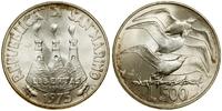 500 lirów 1975, Rzym, srebro próby 835, ok 11 g,