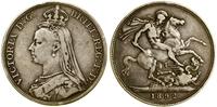 1 korona 1892, Londyn, srebro, 27.90 g, ciemna p