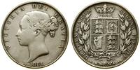 1/2 korony 1883, Londyn, srebro, 13.80 g, KM 756