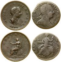 zestaw 2 monet, Londyn, 1/2 pensa 1775 oraz 1/2 
