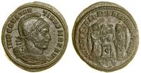follis 318–319, Ticinum, Aw: Popiersie cesarza w
