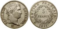 5 franków 1811 A, Paryż, srebro, 24.96 g, czyszc