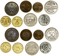 zestaw 8 monet, w skład zestawu wchodzi 1 marka 