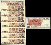 7 x 100 złotych 1.12.1988, serie: PS, RA, RD, SZ