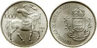1.000 lirów 1981, Rzym, 2000. rocznica śmierci W
