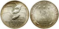 500 lirów 1975, Rzym, srebro próby 835, 11 g, KM
