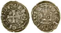 denar turoński 1306–1313, Chiarenza, Aw: Krzyż, 