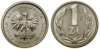 1 złoty 1989, Warszawa, PRÓBA NIKIEL, nikiel, na