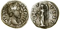 denar 140–143, Rzym, Aw: Głowa cesarza w wieńcu 