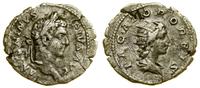 denar 206–210, Rzym, Aw: Głowa cesarza w wieńcu 