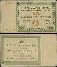 Polska podczas II Wojny Światowej, bon na 20 złotych, 1944