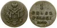 1 grosz polski  1828 FH, Warszawa, patyna, Bitki