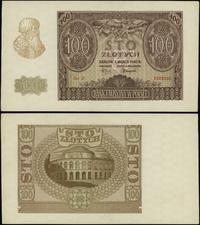 100 złotych 1.03.1940, seria D, numeracja 393839
